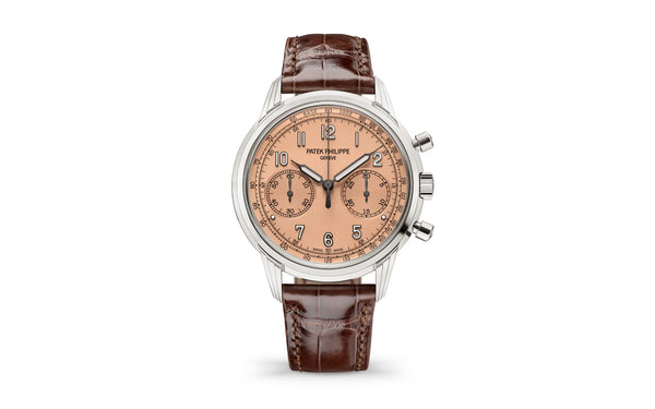 Patek Philippe | Chronograph | Manual winding | Witgoud | Roze Wijzerplaat (5172G-010)