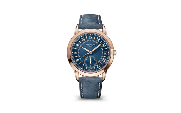 Patek Philippe | Calatrava | Automatic | Rosegoud | Blauw Wijzerplaat (5224R-001)