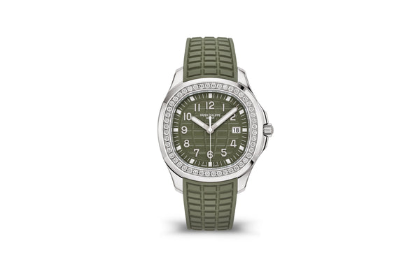 Patek Philippe | Aquanaut | Quartz | Staal | Groen Wijzerplaat (5267/200A-011)