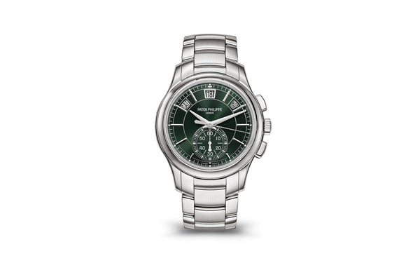 Patek Philippe | Annual Calendar Chronograph | Automatic | Staal | Groen Wijzerplaat (5905/1A-001)