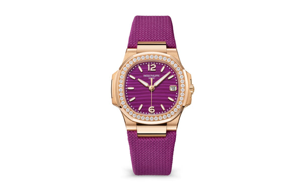 Patek Philippe | Nautilus | Quartz | Rosegoud | Paars Wijzerplaat (7010R-013)