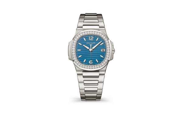 Patek Philippe | Nautilus | Quartz | Witgoud | Blauw Wijzerplaat (7010/1G-013)