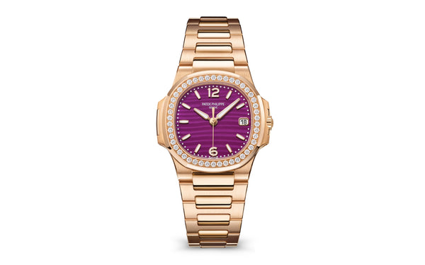 Patek Philippe | Nautilus | Quartz | Rosegoud | Paars Wijzerplaat (7010/1R-013)