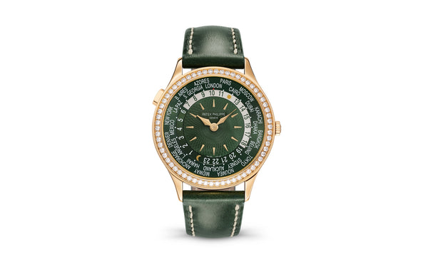 Patek Philippe | World Time | Automatic | Rosegoud | Groen Wijzerplaat (7130R-014)