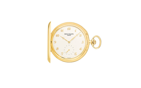 Patek Philippe | Pocket Watch | Manual winding | Geelgoud | Zilver Wijzerplaat (980J-011)
