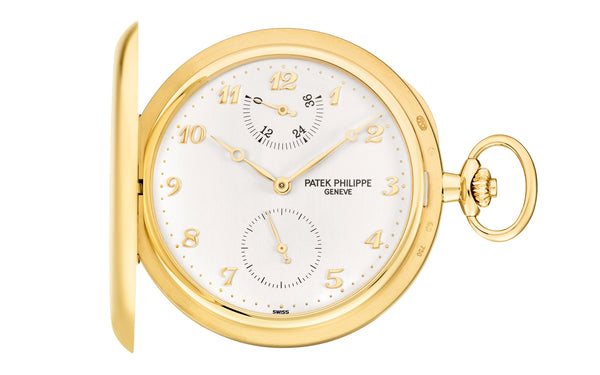 Patek Philippe | Pocket Watch | Manual winding | Geelgoud | Zilver Wijzerplaat (983J-001)