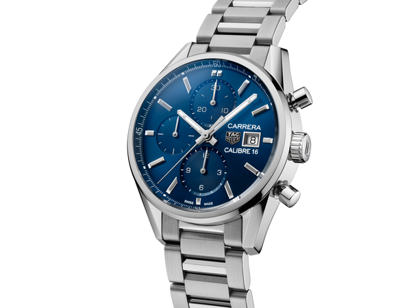 TAG Heuer CBK2112.BA0715 Calibre 16 41 Stainless Steel / Blue / Alligator