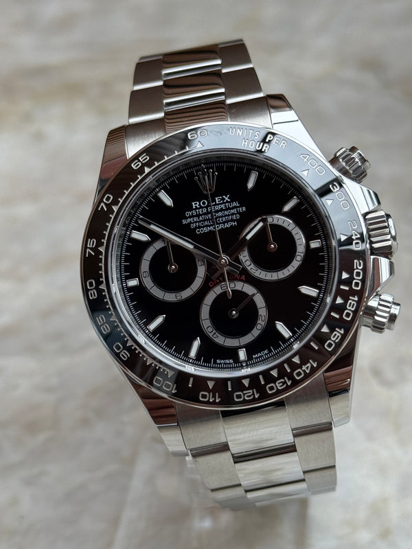 Rolex Cosmograph Daytona - Staal - Zwart wijzerplaat (126500LN)