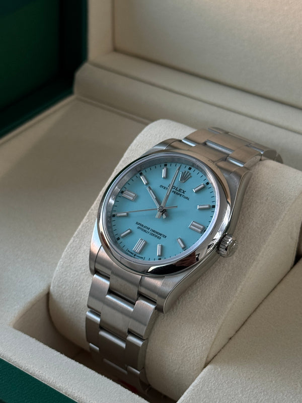 Rolex Oyster Perpetual 36 - Staal - Turqouise wijzerplaat (126000)
