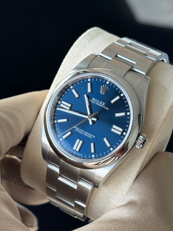 Rolex Oyster Perpetual 41 - Staal - Blauw wijzerplaat (124300)