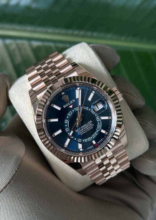 Rolex Sky-Dweller - Rosegoud - Blauw wijzerplaat (336935)