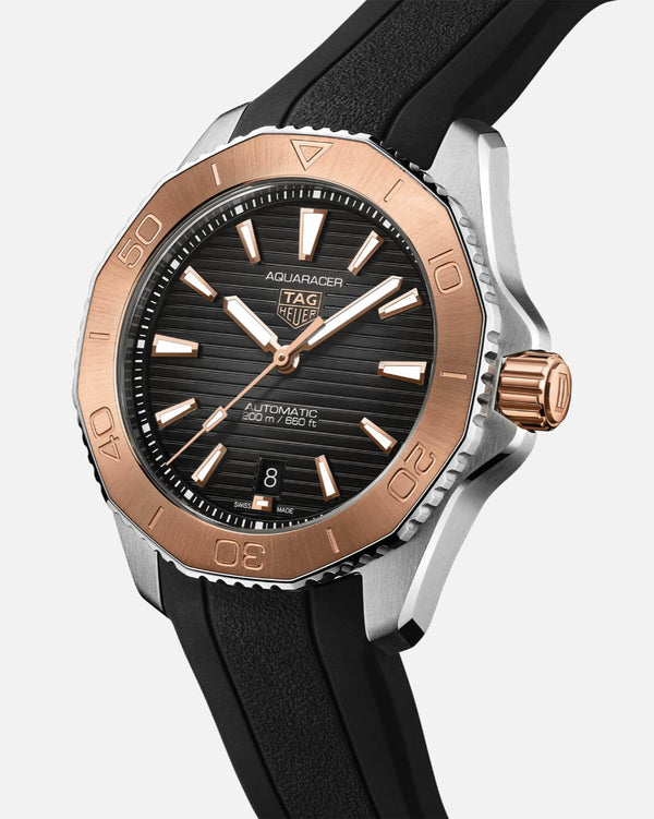 TAG Heuer WBP2151.FT6199 Aquaracer Professional 200 40 Automatic Stainless Steel - Rose Gold / Black / Rubber