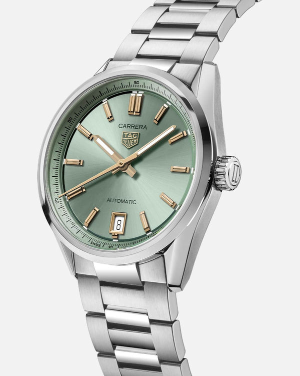 TAG Heuer WBN2312.BA0001 Carrera Date 36 Stainless Steel / Green