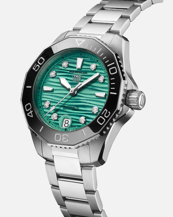 TAG Heuer WBP231K.BA0618 Aquaracer Professional 300 36 Stainless Steel / Turquoise - Diamond / Bracelet