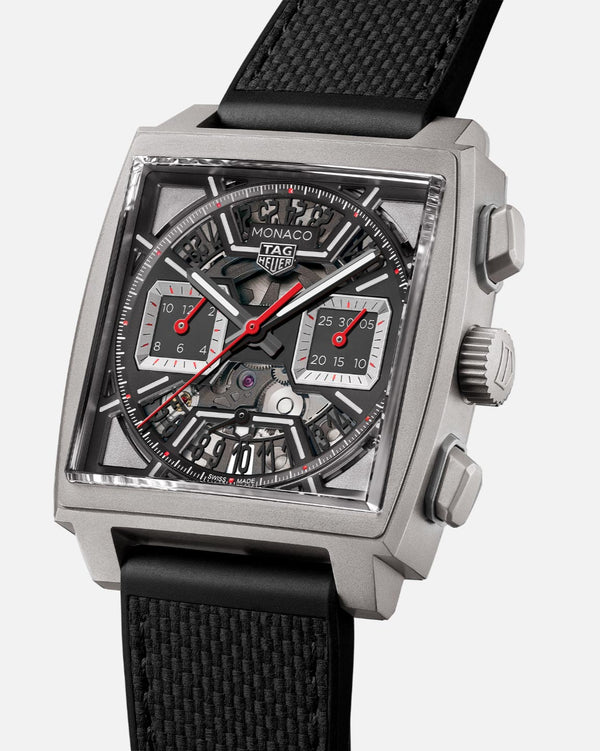 TAG Heuer CBL2183.FT6236 Monaco Calibre Heuer 02 Titanium / Skeleton Racing - Red