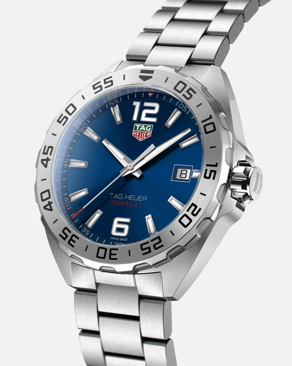 TAG Heuer WAZ1118.BA0875 Formula 1 Quartz 41 Stainless Steel / Blue / Bracelet