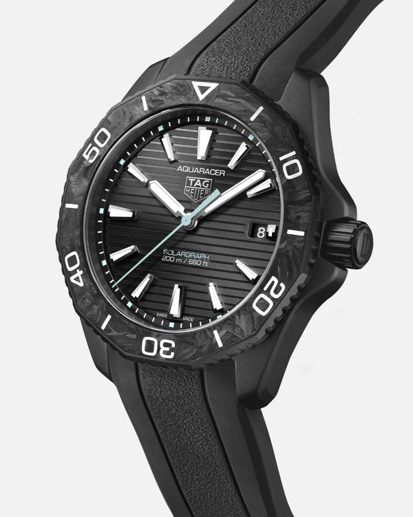 TAG Heuer WBP1112.FT6199 Aquaracer Professional 200 Solargraph 40 DLC - Carbon / Black