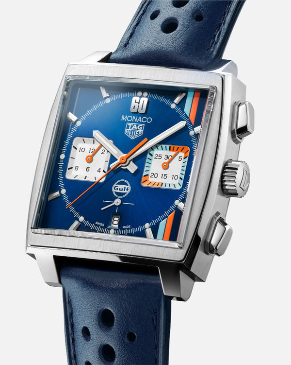 TAG Heuer CBL2115.FC6494 Monaco Calibre Heuer 02 Stainless Steel / Gulf