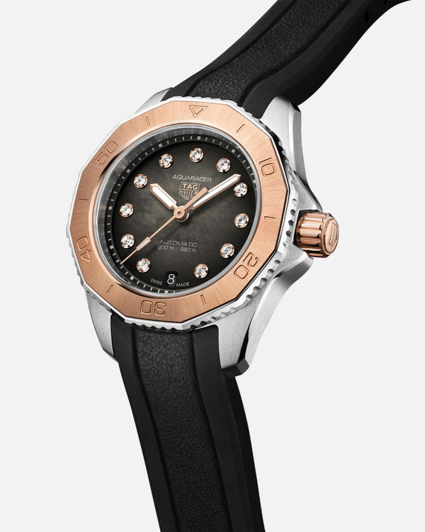 TAG Heuer WBP2451.FT6200 Aquaracer Professional 200 Automatic 30 Stainless Steel - Rose Gold / Black / Rubber