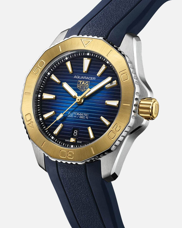 TAG Heuer WBP2150.FT6210 Aquaracer Professional 200 40 Automatic Stainless Steel - Yellow Gold / Blue / Rubber