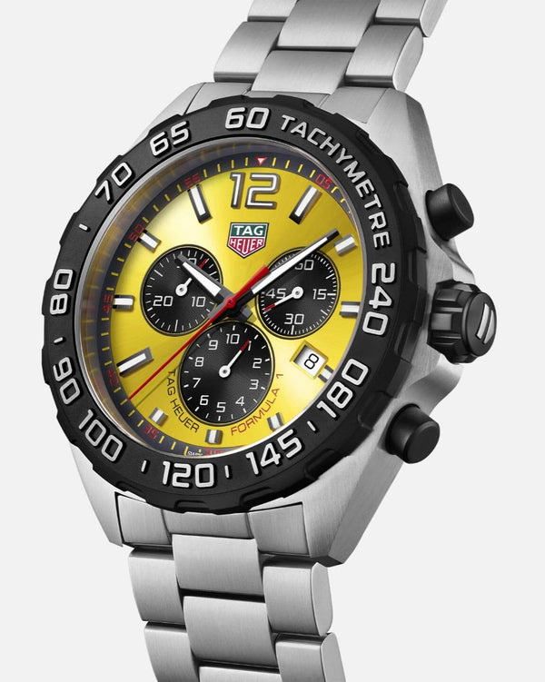 TAG Heuer CAZ101AM.BA0842 Formula 1 Quartz Chronograph Stainless Steel / Yellow / Bracelet
