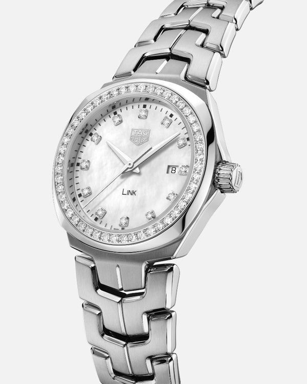 TAG Heuer WBC1316.BA0600 Link Quartz 32mm Stainless Steel / Diamond / MOP