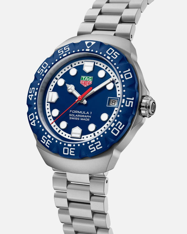 TAG Heuer WBY1112.BA0042 - Formula 1 Solargraph 38 Stainless Steel / Blue / Bracelet