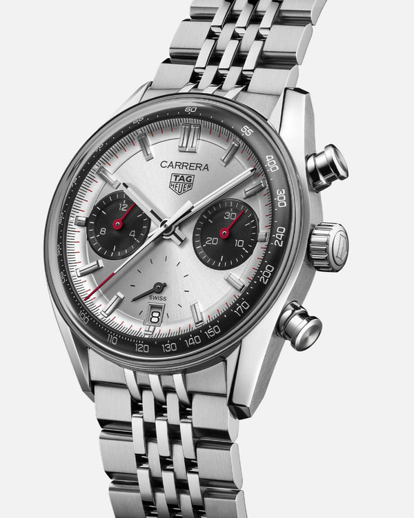 TAG Heuer CBS2216.BA0048 - Carrera Chronograph Glass Box Stainless Steel / Panda / Bracelet
