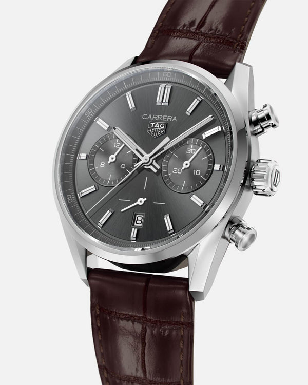 TAG Heuer CBN2012.FC6483 Carrera Calibre Heuer 02 42 Stainless Steel / Grey / Strap