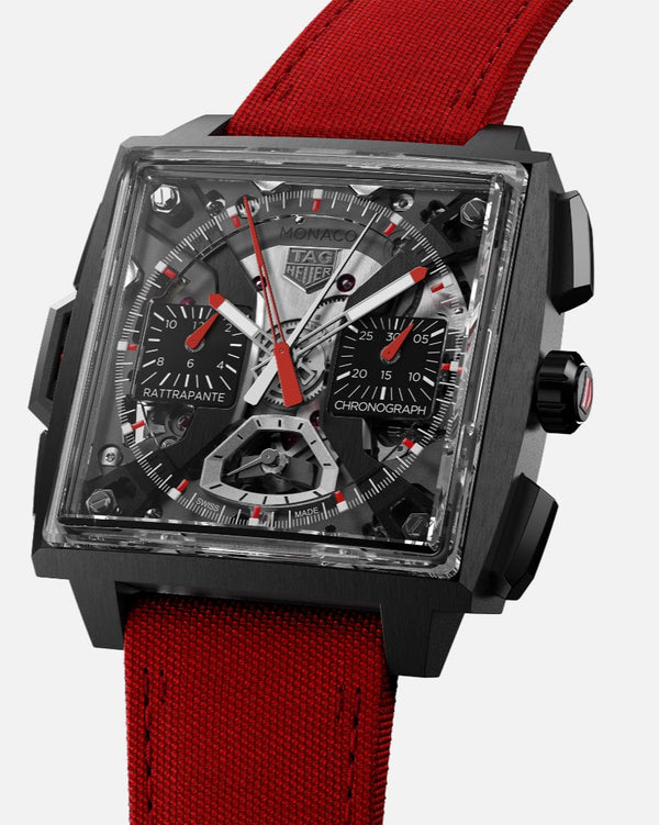 TAG Heuer CBW2181.FC8322 Monaco Split-Seconds Chronograph Racing Red