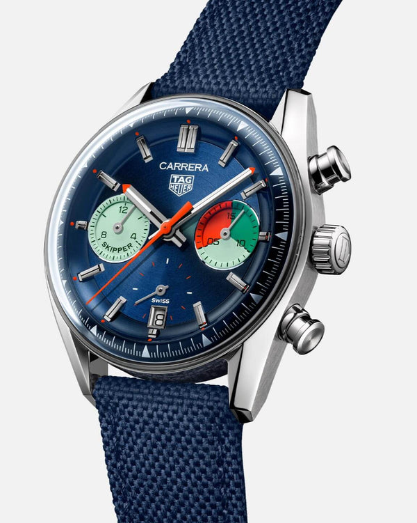 TAG Heuer CBS2213.FN6002 Carrera Skipper Glass Box Stainless Steel / Blue