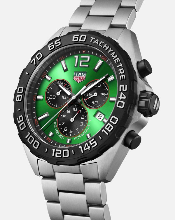 TAG Heuer CAZ101AP.BA0842 Formula 1 Quartz Chronograph Stainless Steel / Green / Bracelet