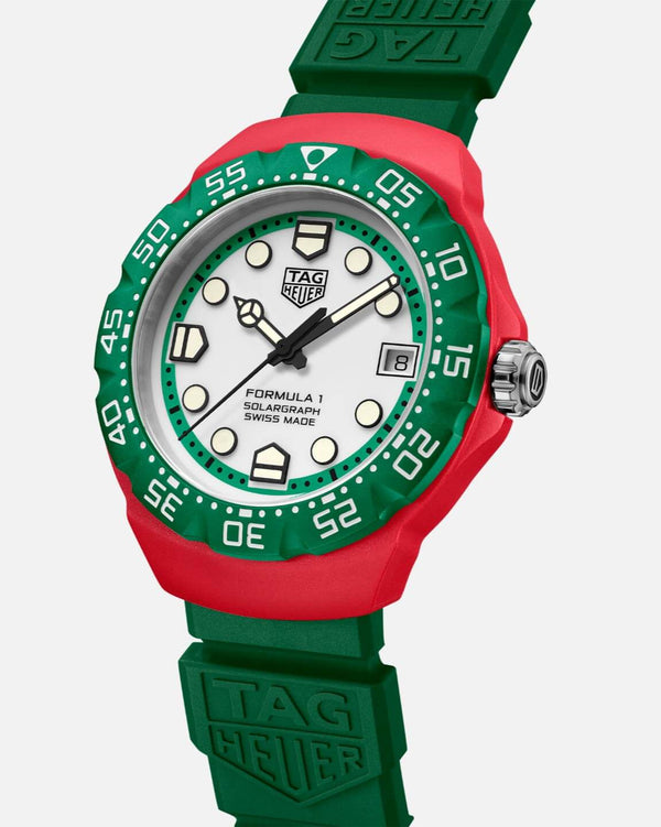 TAG Heuer WBY1160.FT8085 - Formula 1 Solargraph 38 Green Polylight / White / Rubber