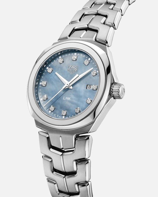 TAG Heuer WBC1313.BA0600 Link Quartz 32mm Stainless Steel / Blue MOP