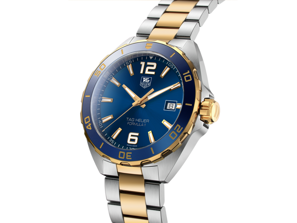 TAG Heuer WAZ1120.BB0879 Formula 1 Quartz 41 Stainless Steel / Yellow Gold / Blue / Bracelet
