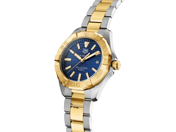 TAG Heuer WBD1325.BB0320 Aquaracer 300M Calibre 9 Automatic 32 Stainless Steel / Yellow Gold / Blue