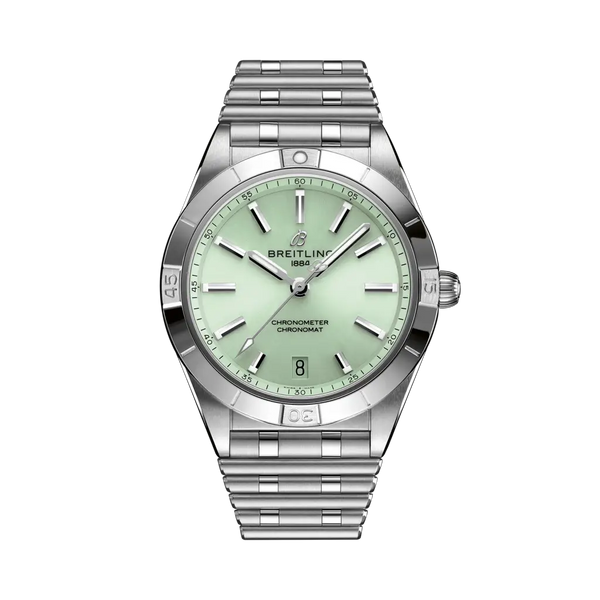 Breitling A10380101L1A1 Chronomat Automatic 36 Stainless Steel / Green / Rouleaux