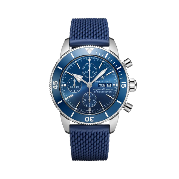 Breitling A13313161C1S1 Superocean Heritage II Chronograph 44 Stainless Steel / Blue / Rubber / Folding