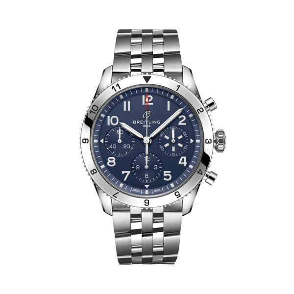 Breitling A233801A1C1A1 - Classic AVI Chronograph 42 Tribute to Vought F4U Corsair Stainless steel - Blue