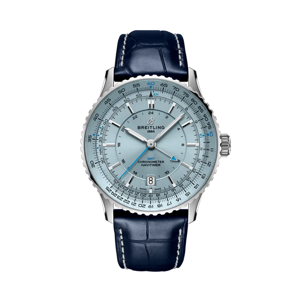 Breitling A32310171C1P1 Navitimer GMT 41 Automatic Stainless Steel / Ice Blue