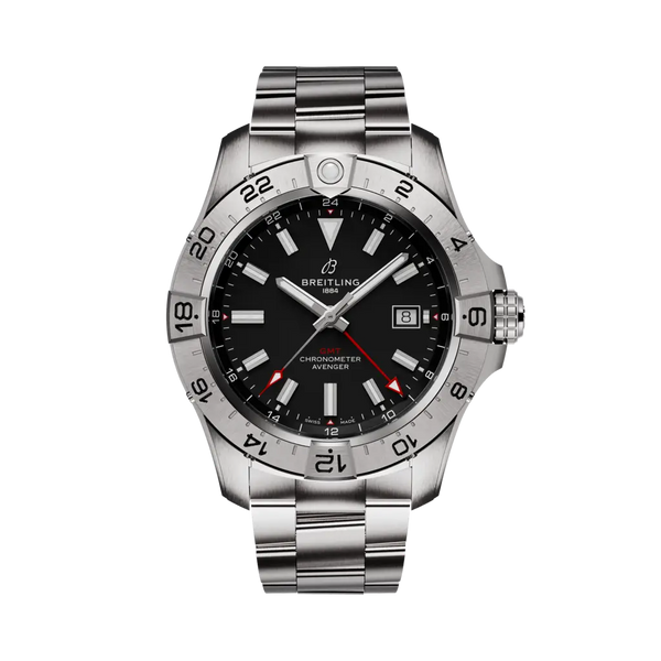 Breitling A32320101B1A1 - Avenger Automatic GMT 44 Stainless steel - Black