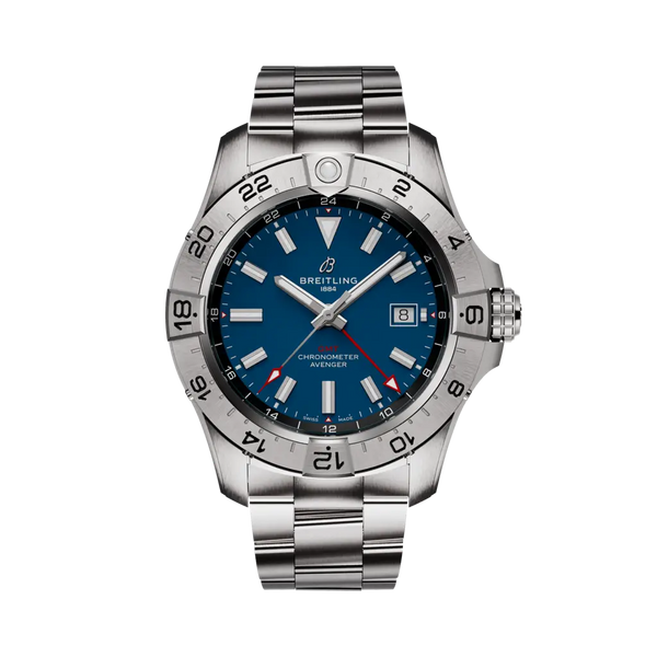 Breitling A32320101C1A1 - Avenger Automatic GMT 44 Stainless steel - Blue