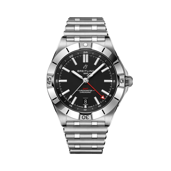 Breitling A32398101B1A1 Chronomat 40 GMT Stainless Steel / Black / Rouleaux