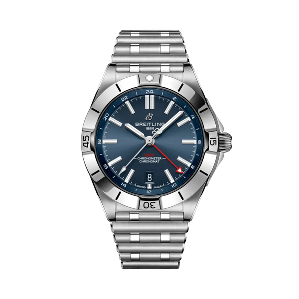 Breitling A32398101C1A1 Chronomat 40 GMT Stainless Steel / Blue / Rouleaux
