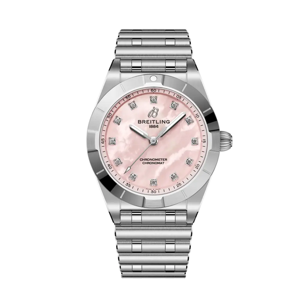 Breitling A72310101K1A1 Chronomat 28 Stainless Steel / Pink MOP