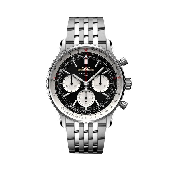 Breitling AB0138211B1A1 Navitimer B01 Chronograph 43 Stainless Steel / Black / Bracelet