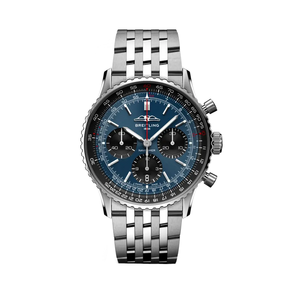 Breitling AB0139241C1A1 Navitimer B01 Chronograph 41 Stainless Steel / Blue / Bracelet