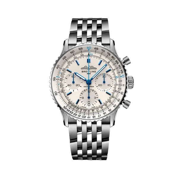 Breitling AB0139A71G1A1 - Navitimer B01 Chronograph 41 White/Steel  41 mm