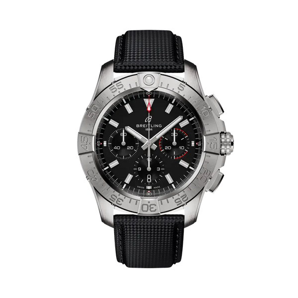 Breitling AB0147101B1X1 Avenger B01 Chronograph 44 Stainless Steel / Black / Strap