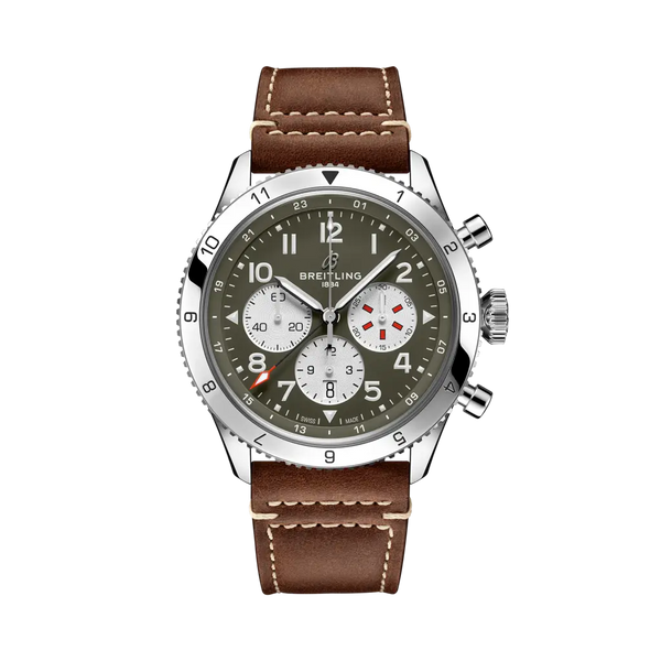 Breitling AB04452A1L1X1 Super AVI B04 Chronograph GMT 46 Curtiss Warhawk